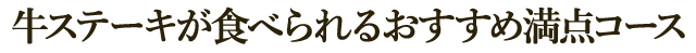 お肉が選べるボリューム満点コース
